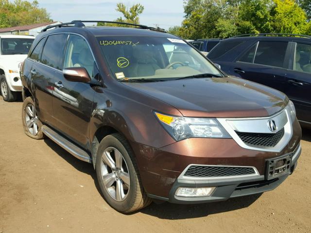 2HNYD2H60BH518906 - 2011 ACURA MDX TECHNO BROWN photo 1