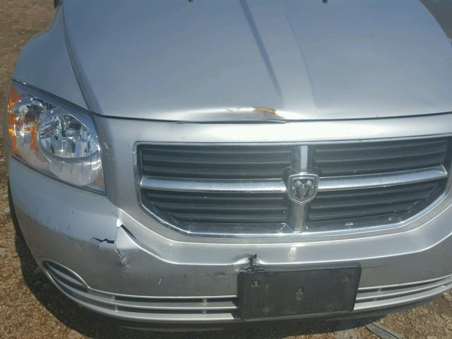 1B3HB48B67D412115 - 2007 DODGE CALIBER SX SILVER photo 9