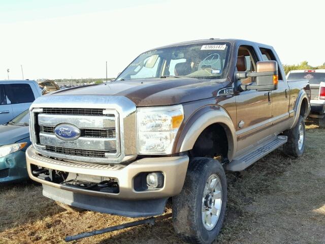 1FT7W2BT2CEB49291 - 2012 FORD F250 SUPER BROWN photo 2