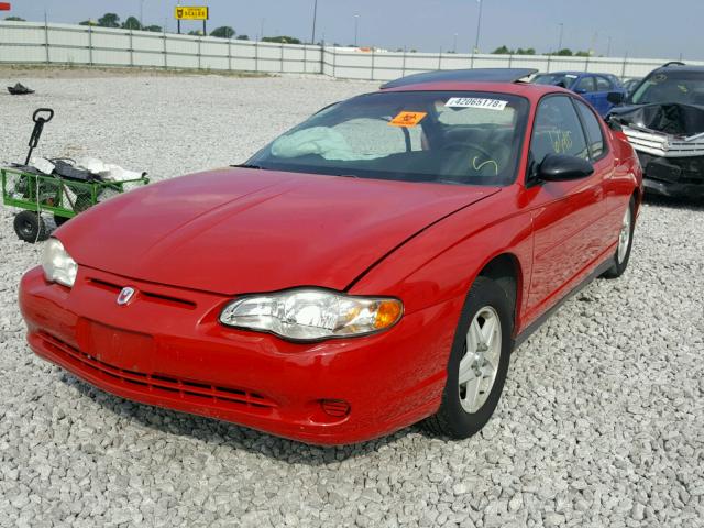 2G1WW12EX49135790 - 2004 CHEVROLET MONTE CARL წითელი ფოტო 2