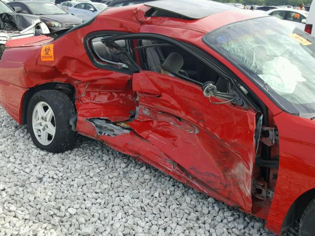 2G1WW12EX49135790 - 2004 CHEVROLET MONTE CARL წითელი ფოტო 9