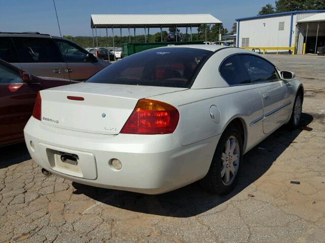 4C3AG52H61E098247 - 2001 CHRYSLER SEBRING WHITE photo 4