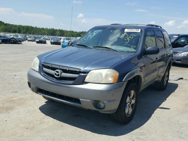 4F2YU09141KM56768 - 2001 MAZDA TRIBUTE LX BLUE photo 2