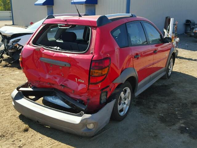 5Y2SL65846Z435982 - 2006 PONTIAC VIBE RED photo 4