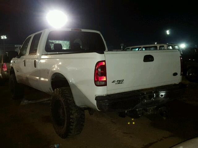 1FTSW21P55EB44071 - 2005 FORD F250 WHITE photo 3