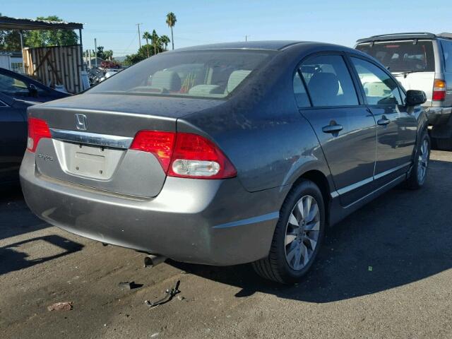 19XFA16899E032685 - 2009 HONDA CIVIC EX GRAY photo 4