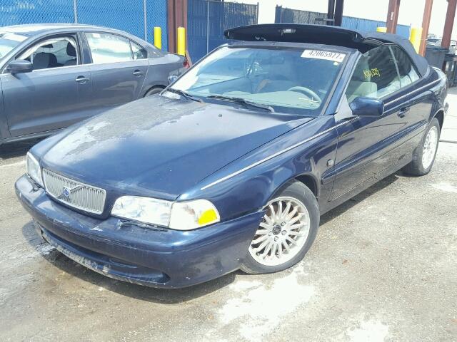 YV1NC63D23J035632 - 2003 VOLVO C70 BLUE photo 2