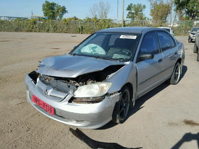 2HGES15344H920242 - 2004 HONDA CIVIC DX V SILVER photo 2