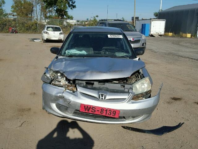 2HGES15344H920242 - 2004 HONDA CIVIC DX V SILVER photo 9