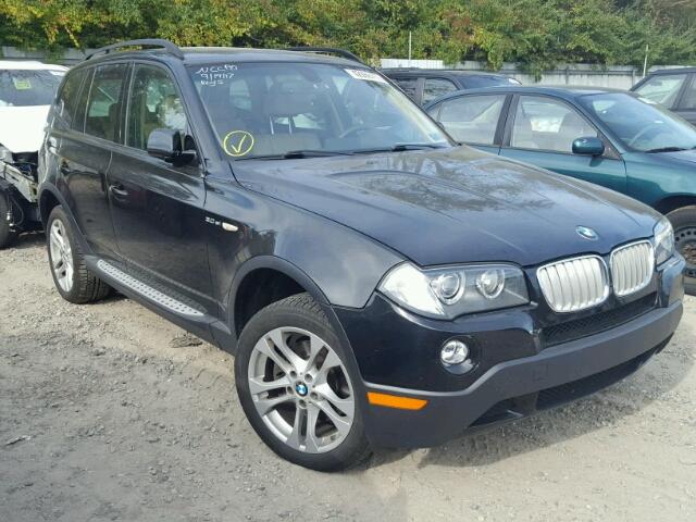 WBXPC93458WJ04374 - 2008 BMW X3 3.0SI BLACK photo 1