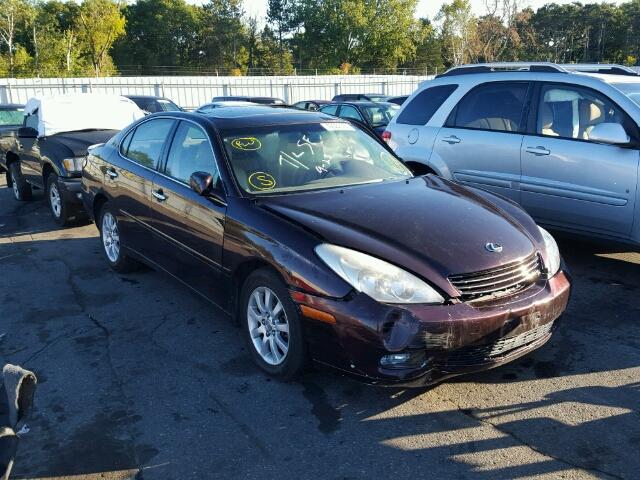 JTHBF30G836013472 - 2003 LEXUS ES BURGUNDY photo 1