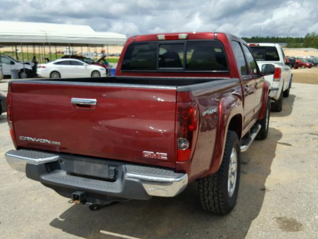 1GTJTCDP6A8108811 - 2010 GMC CANYON SLE BURGUNDY photo 4