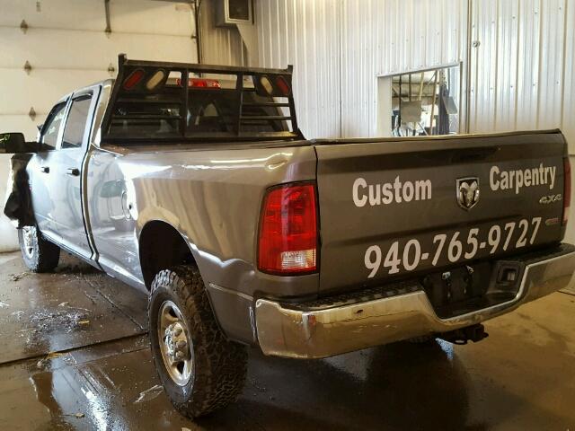 3C6UD5HL0CG100723 - 2012 DODGE RAM 2500 S GRAY photo 3