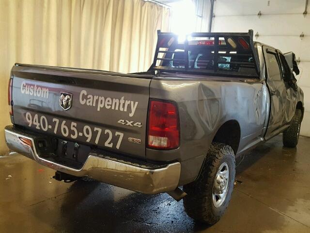 3C6UD5HL0CG100723 - 2012 DODGE RAM 2500 S GRAY photo 4