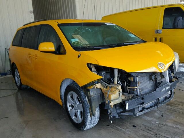 5TDKK3DC9BS157597 - 2011 TOYOTA SIENNA LE YELLOW photo 1