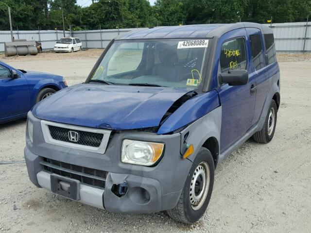 5J6YH273X4L008564 - 2004 HONDA ELEMENT LX BLUE photo 2