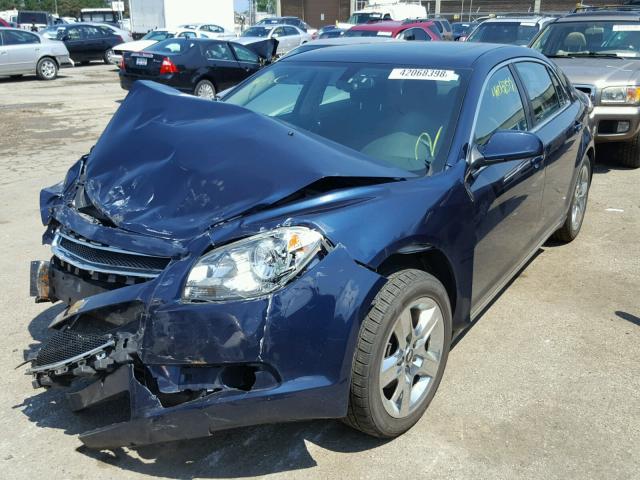 1G1ZH57B79F208478 - 2009 CHEVROLET MALIBU 1LT BLUE photo 2