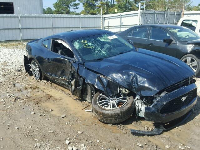 1FA6P8TH7H5307272 - 2017 FORD MUSTANG BLACK photo 1