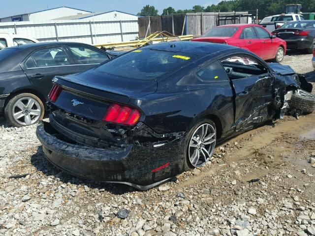 1FA6P8TH7H5307272 - 2017 FORD MUSTANG BLACK photo 4