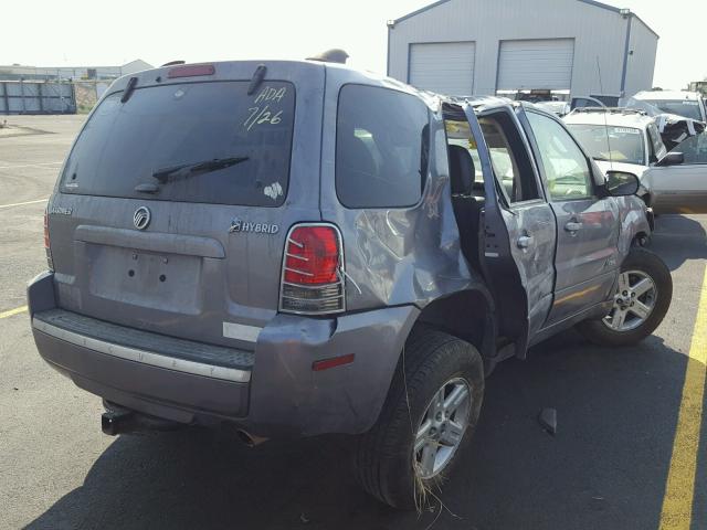 4M2CU39H67KJ03251 - 2007 MERCURY MARINER HE GRAY photo 4