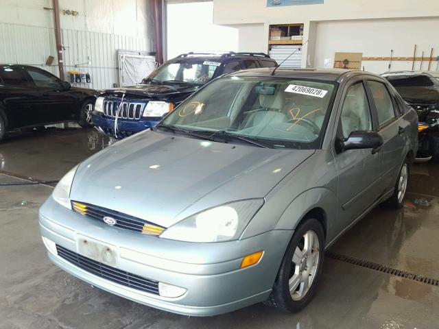 1FAFP38313W168274 - 2003 FORD FOCUS ZTS GREEN photo 2