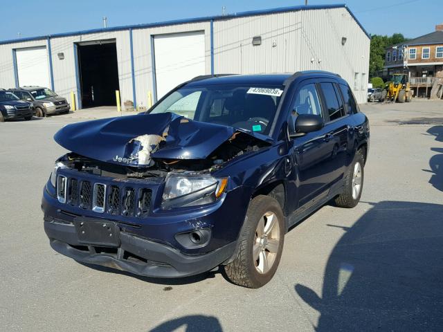 1C4NJDBB2ED566556 - 2014 JEEP COMPASS SP BLUE photo 2