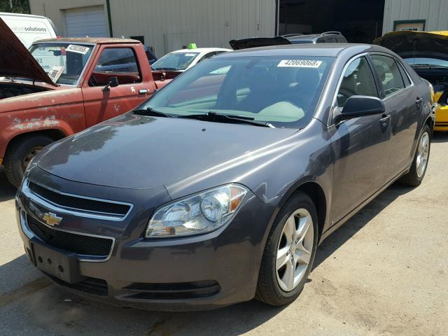 1G1ZB5EB3A4120953 - 2010 CHEVROLET MALIBU LS GRAY photo 2