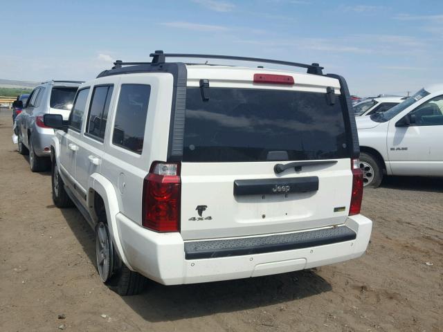 1J8HG48P07C601174 - 2007 JEEP COMMANDER WHITE photo 3