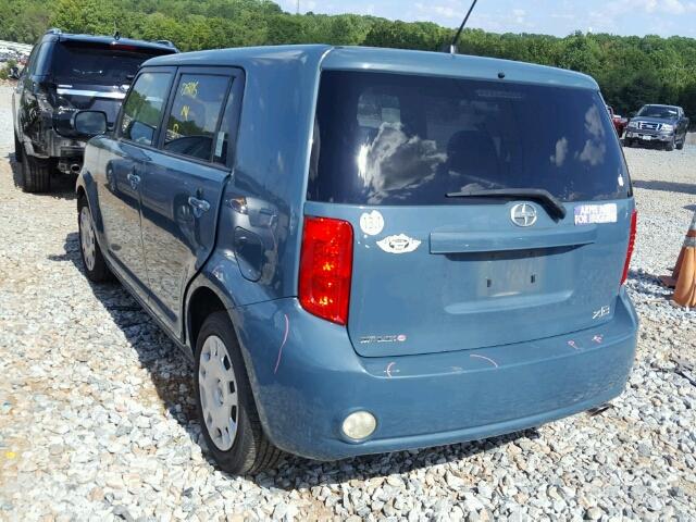 JTLKE50E681050205 - 2008 TOYOTA SCION XB Көк фото 3