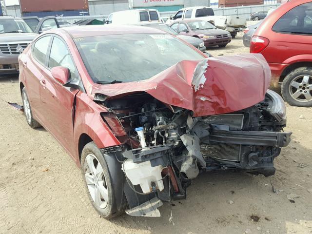 5NPDH4AE5DH327577 - 2013 HYUNDAI ELANTRA GL MAROON photo 1