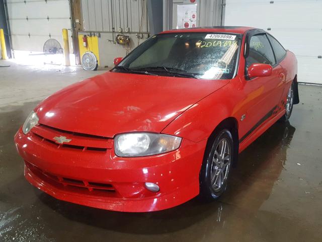 1G1JH12F957193583 - 2005 CHEVROLET CAVALIER L RED photo 2