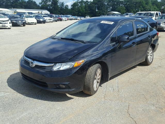 19XFB2F9XCE057842 - 2012 HONDA CIVIC EXL 黑色 照片 2