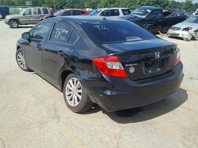19XFB2F9XCE057842 - 2012 HONDA CIVIC EXL 黑色 照片 3