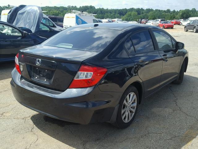19XFB2F9XCE057842 - 2012 HONDA CIVIC EXL 黑色 照片 4