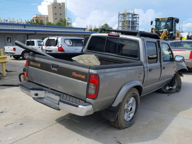 1N6ED27T5YC392583 - 2000 NISSAN FRONTIER C SILVER photo 4