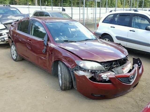 JM1BK32F781161697 - 2008 MAZDA 3 I MAROON photo 1