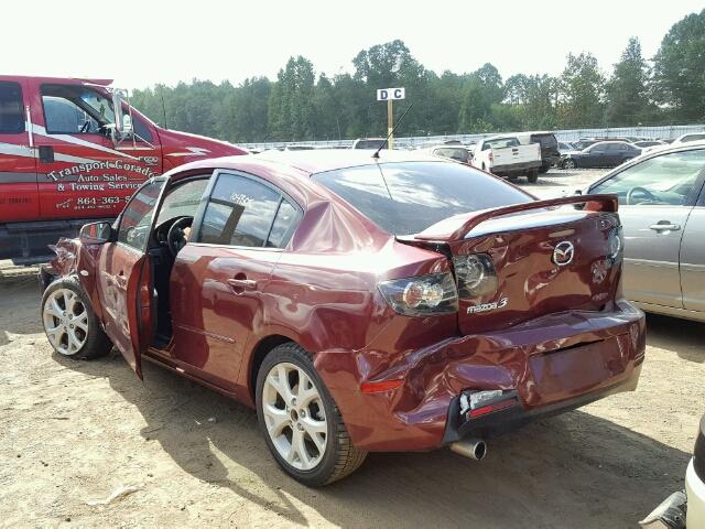 JM1BK32F781161697 - 2008 MAZDA 3 I MAROON photo 3