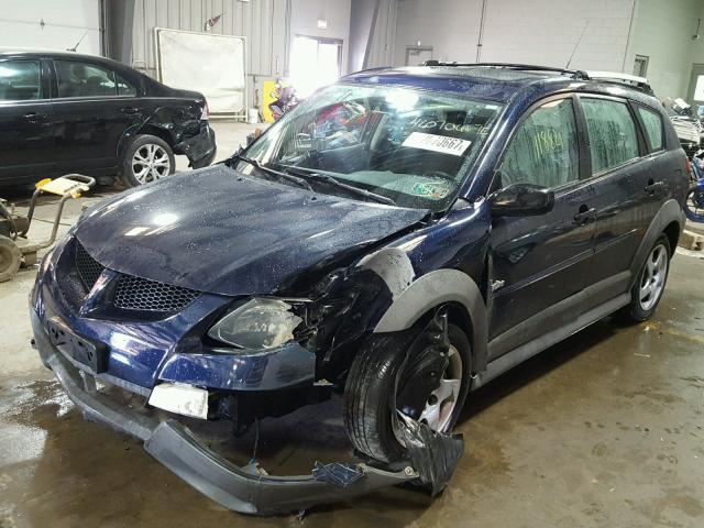 5Y2SL628X4Z401045 - 2004 PONTIAC VIBE BLUE photo 2