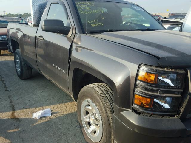 1GCNCPEH1EZ352107 - 2014 CHEVROLET SILVERADO GRAY photo 1