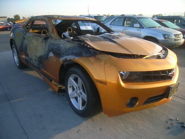 2G1FA1E34D9114233 - 2013 CHEVROLET CAMARO LS ORANGE photo 1