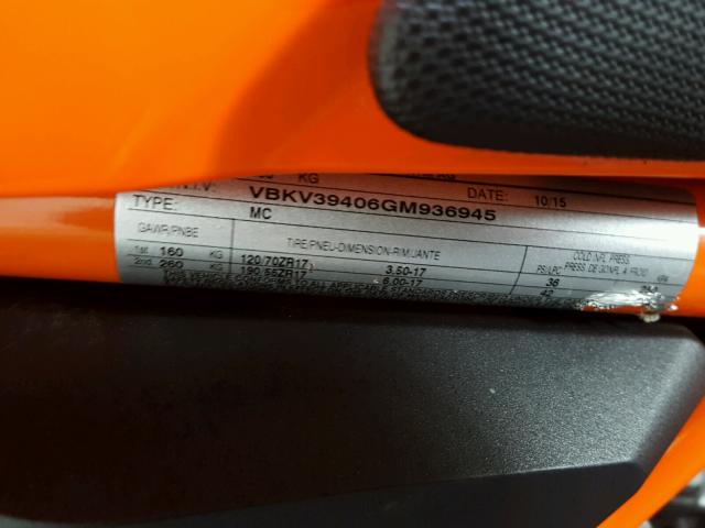 VBKV39406GM936945 - 2016 KTM 1290 SUPER ORANGE photo 19