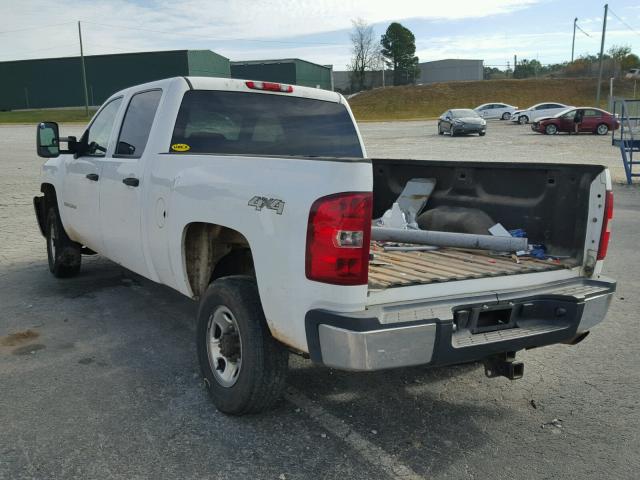 1GCHK23K57F533717 - 2007 CHEVROLET SILVERADO WHITE photo 3