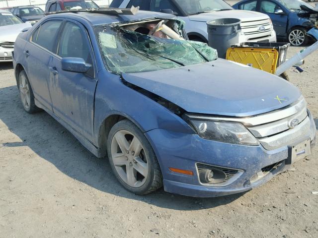 3FAHP0KC7AR356104 - 2010 FORD FUSION SPO BLUE photo 1