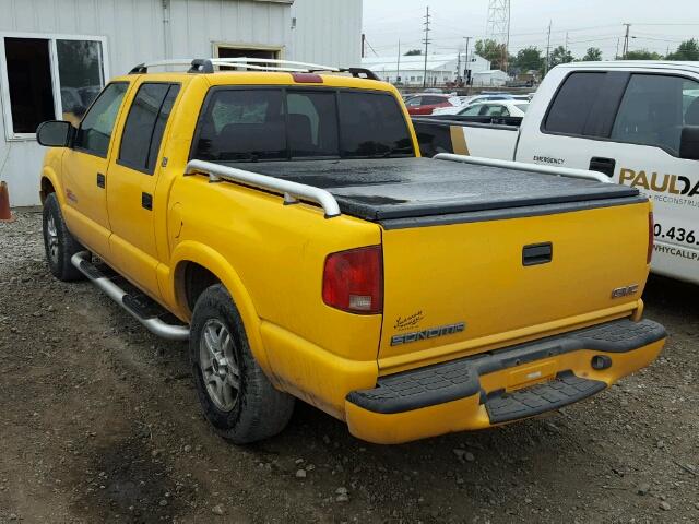 1GTDT13XX3K150097 - 2003 GMC SONOMA YELLOW photo 3