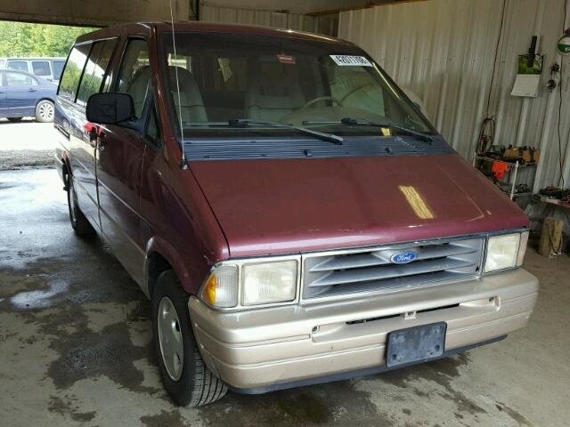 1FMDA41X1TZA57661 - 1996 FORD AEROSTAR MAROON photo 1