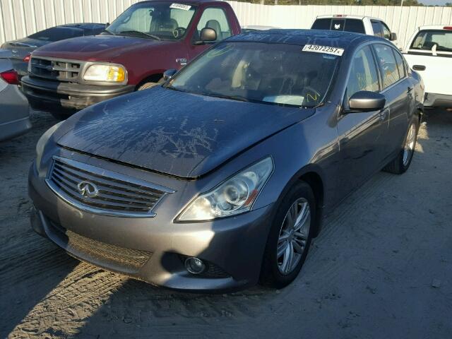 JN1CV6AR6AM454202 - 2010 INFINITI G37 CHARCOAL photo 2