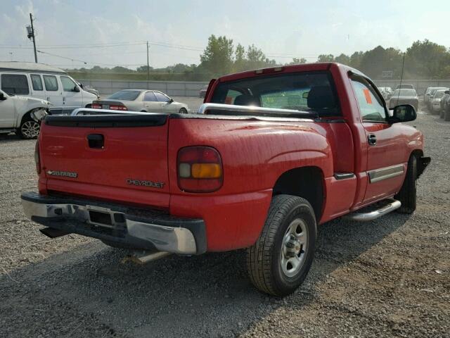 1GCEC14V13Z160445 - 2003 CHEVROLET SILVERADO RED photo 4