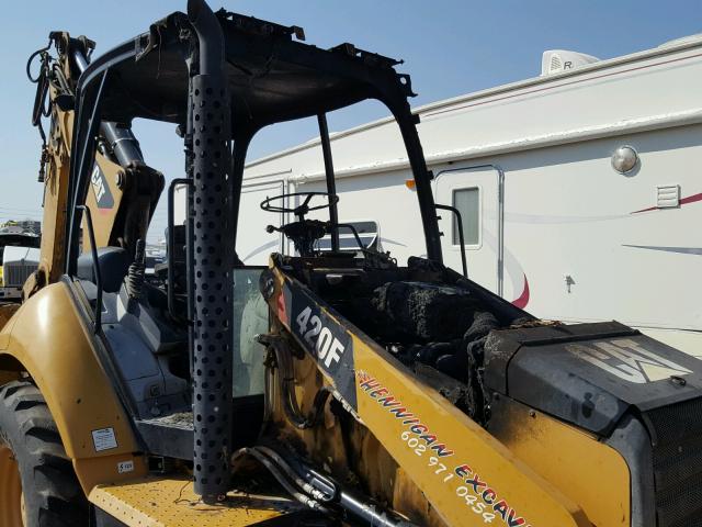 0SKR03704 - 2014 CATERPILLAR 420BACKHOE YELLOW photo 9