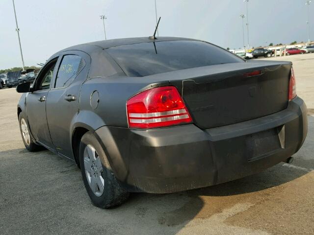 1B3LC46BX9N518610 - 2009 DODGE AVENGER SE BLACK photo 3