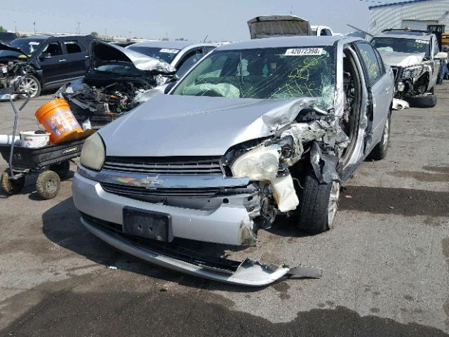 1G1ZT54885F200357 - 2005 CHEVROLET MALIBU LS ვერცხლისფერი ფოტო 2